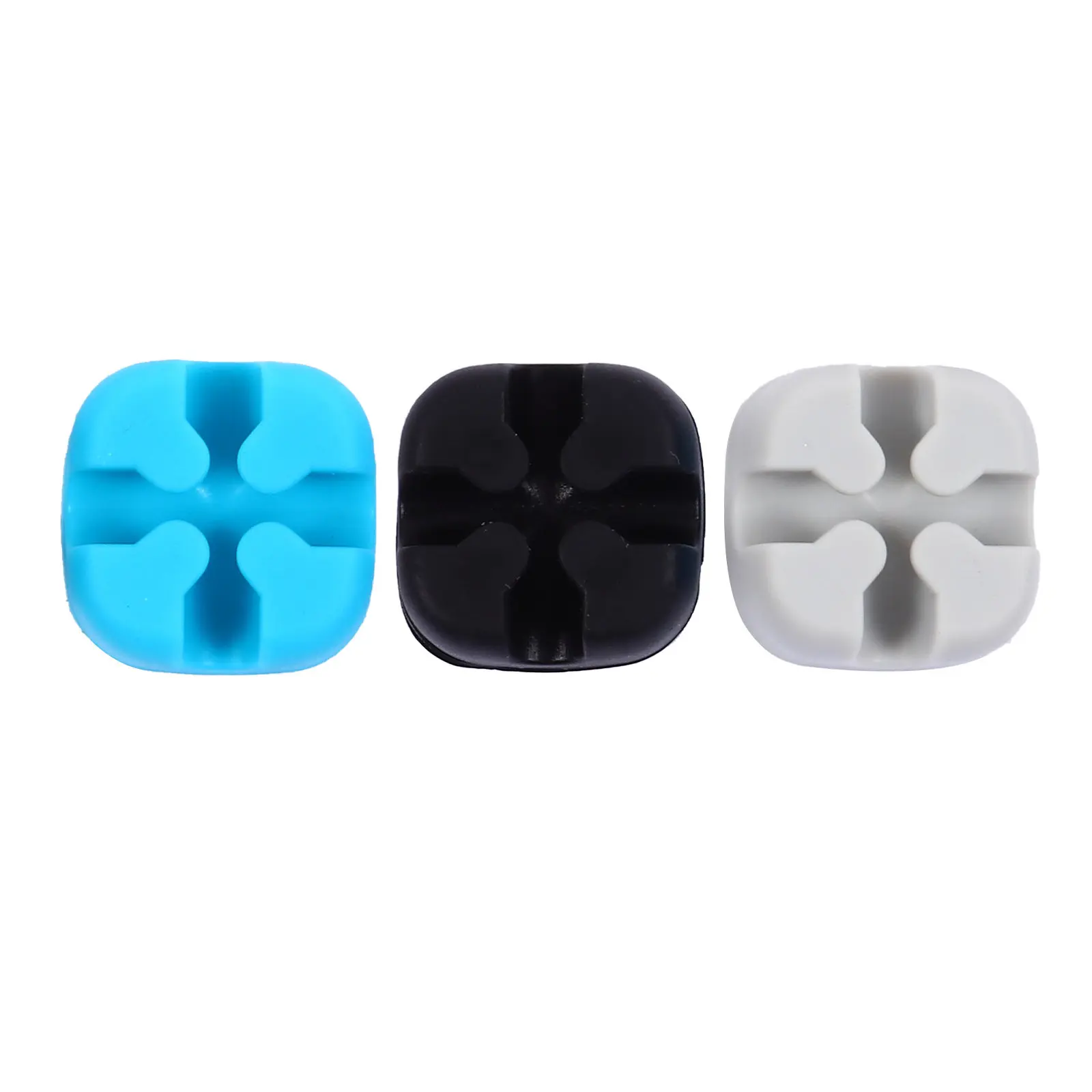 5Pcs 다기능 실리콘 케이블 정리 도구 책상 벽 테이블 전원 USB 데이터 충전 케이블 와이어 관리용 코드 홀더