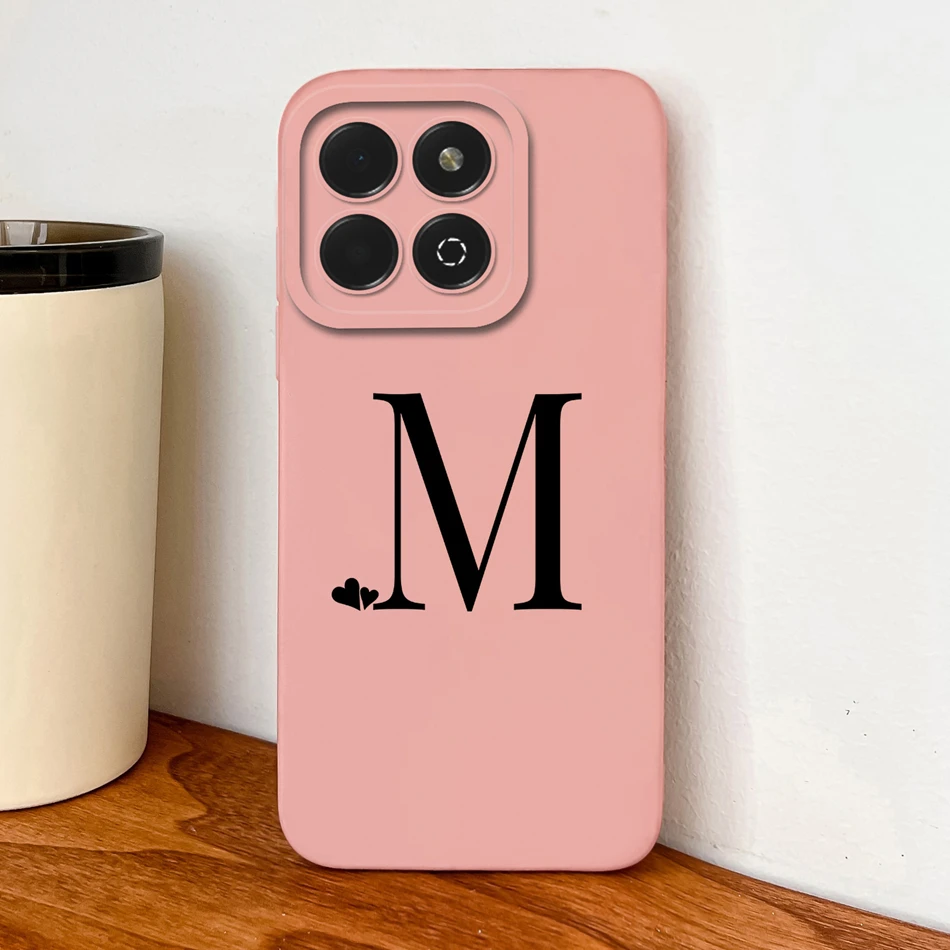 Soft Liquid Silicone Phone Case with Simple Heart Design - Full Protection Back Cover