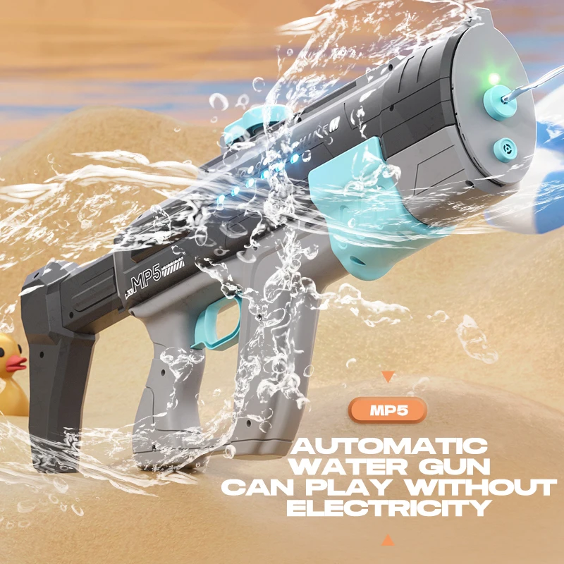 2024 New MP5 Electric Water Gun Shooting Toy Fully Automatic Summer Beach Children's Outdoor Fun Toy Boys and Girls Adult Toy 6