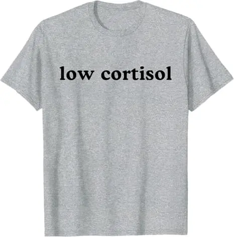 Low Cortisol T-Shirt mit Y2K-Buchstaben-Print, Streetwear-Kleidung, cooles Cortisol-Maxxing-Grafik-Slogan-T-Shirt, Fitness-Top – Detail 3