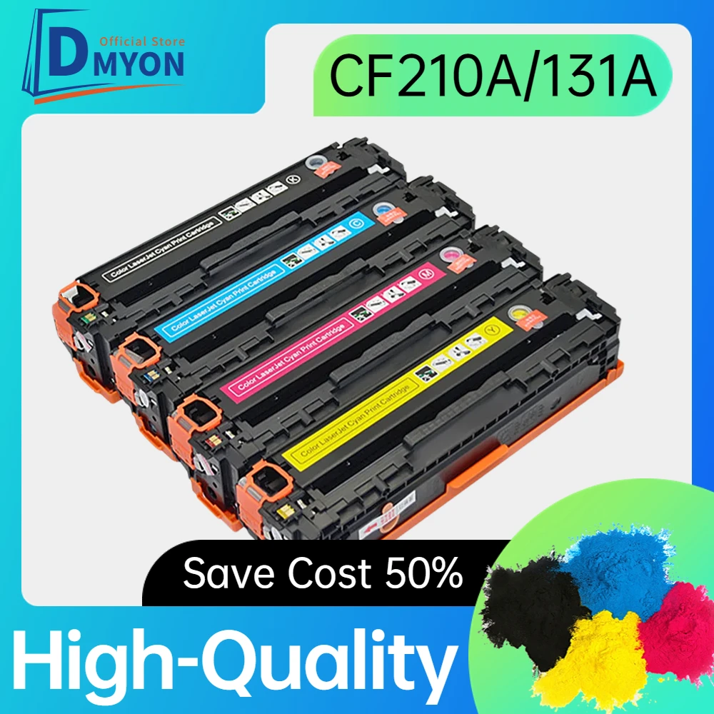 

DMYON Color Toner Cartridge 131A CF210A CF211A CF212A CF213A Compatible for HP M251 M251n M251nw M276 M276n M276nw Printers