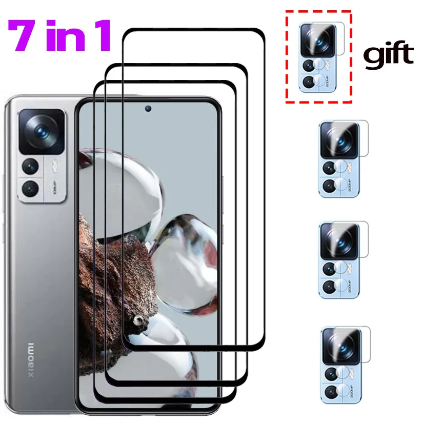 

1~7Pcs,Glass For Xiaomi Mi 12T Pro Tempered Glass Mi 12T 11T Pro Screen Protector Mi12T Pro Smartphone High Clarity Film Camera Lens Mi12TPro Prevent Scratches Water Proof Glasses Xiaomi 12T Pro Glass