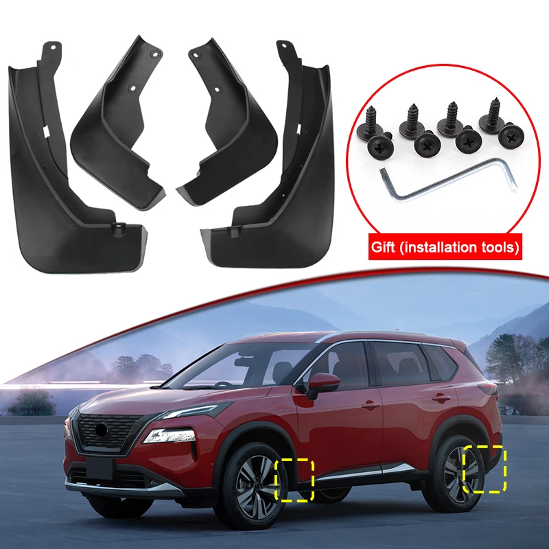 

Car Styling For Nissan X-Trail Rogue T33 2021-2023 Car Mud Flaps Splash Guard Mudguards MudFlaps Front Rear Fender Accessories