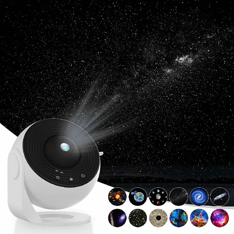 Star Projector Light Colorful Nebula Cloud Night Light Dynamic Galaxy Star Night Light Per Camera Da Letto Giochi Room Party Decor Lamp