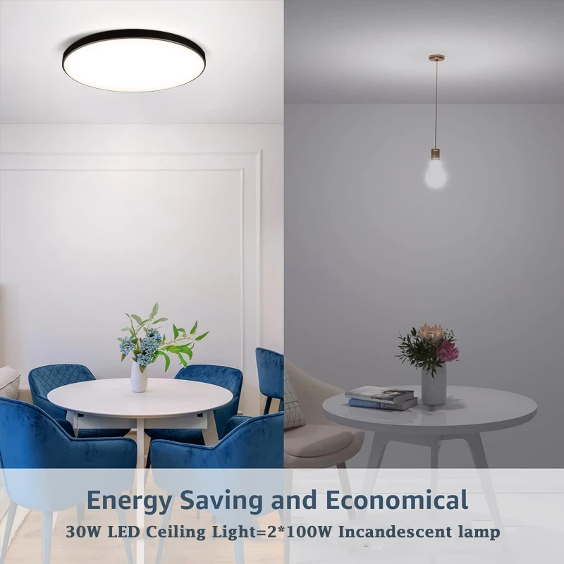LED Ceiling Light Led Ceiling Lights Round Ceiling Lamp IP44 Waterproof Panel Light for Bedroom Living Bathroom Room Luminair Home Decor Lighting