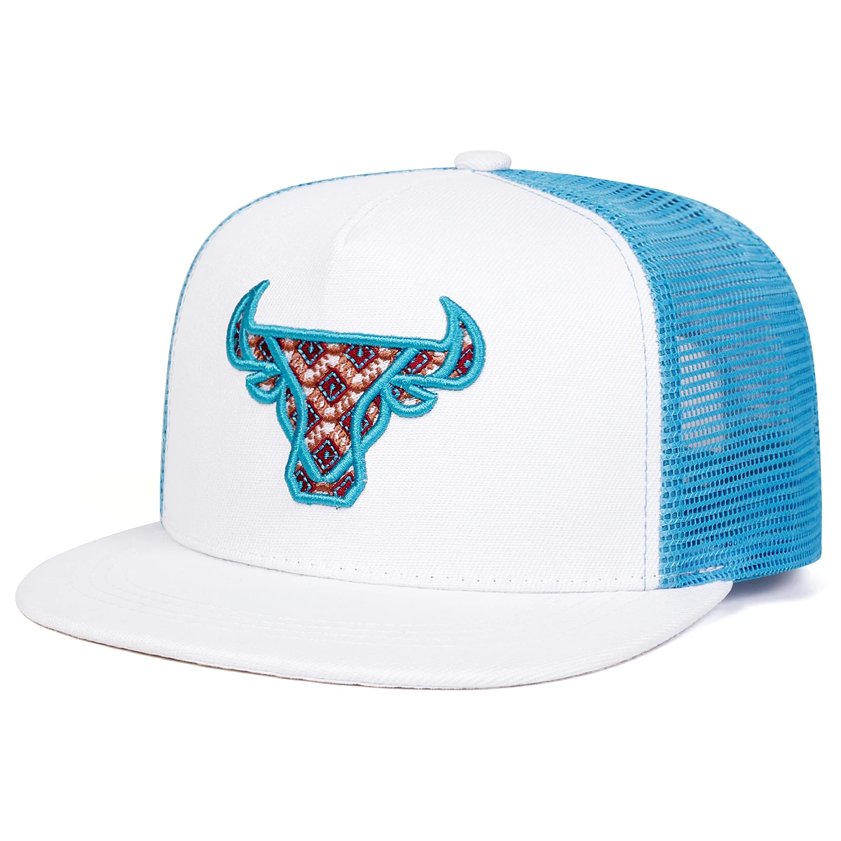 Unisex Hip-Hop Ox Head Embroidery Baseball Cap - Adjustable Sunscreen Hat for Spring Summer Outdoor Use