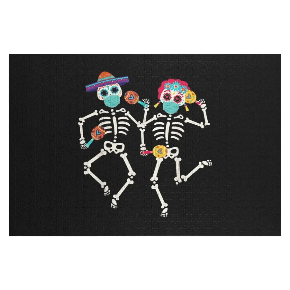 Day of the Dead 2020 Skull Dancing Jigsaw Puzzle Customized Toys For Kids Customized Picture Puzzle