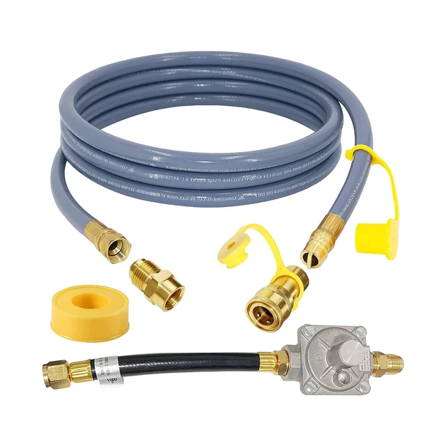 10 Feet 1/2 inch Natural Gas Hose Propane to Natural Gas Conversion Kit for  Grill Patio Heater Low Pressure BBQ Pizza Oven - AliExpress