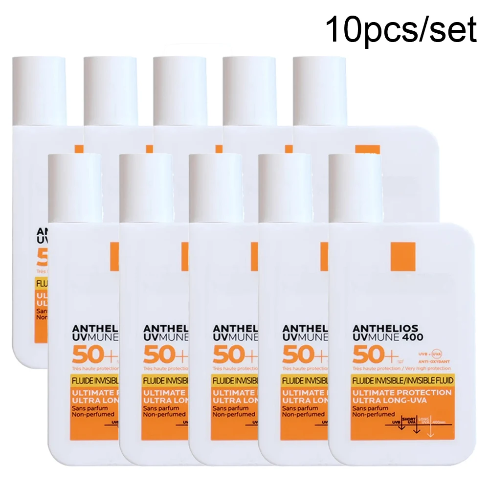 

10pcs Brand Face Sunscreen SPF50+ Anti UV Outdoor Body Sunscreen Gentle Non-Greasy Oil Control Odorless Sunblock 50ML