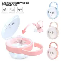Baby Pacifier Box Pacifier Clip PP Plastic Soother Container Holder Box Travel Storage Case Holder Pacifier Storage Nipple Case 1