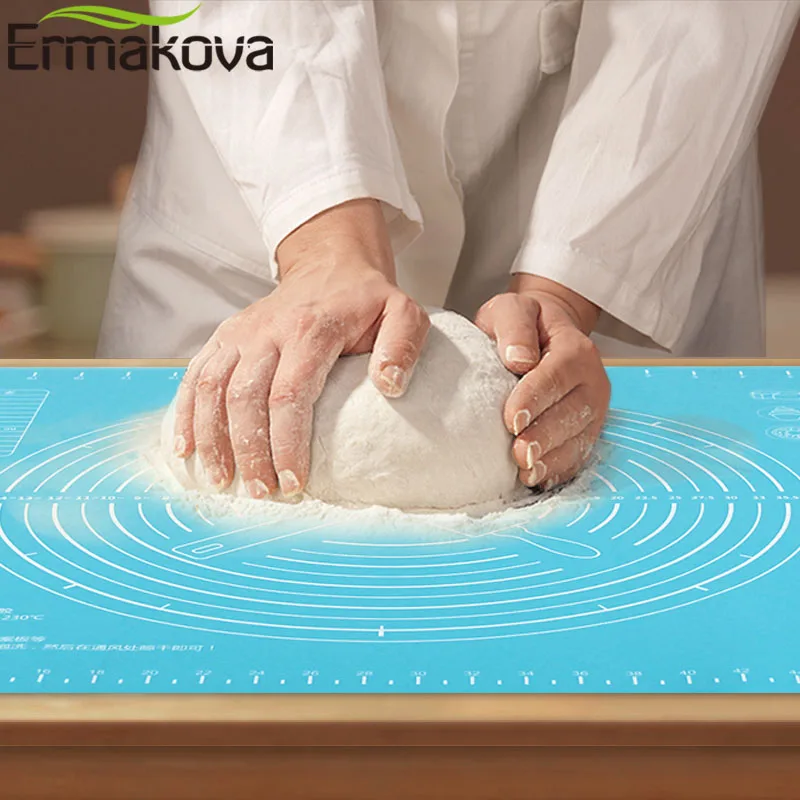 Non-Stick Silicone Baking Mat Dough Rolling Mat Heat Resistant Pad Pastry Board Silicone Pastry with Measurement