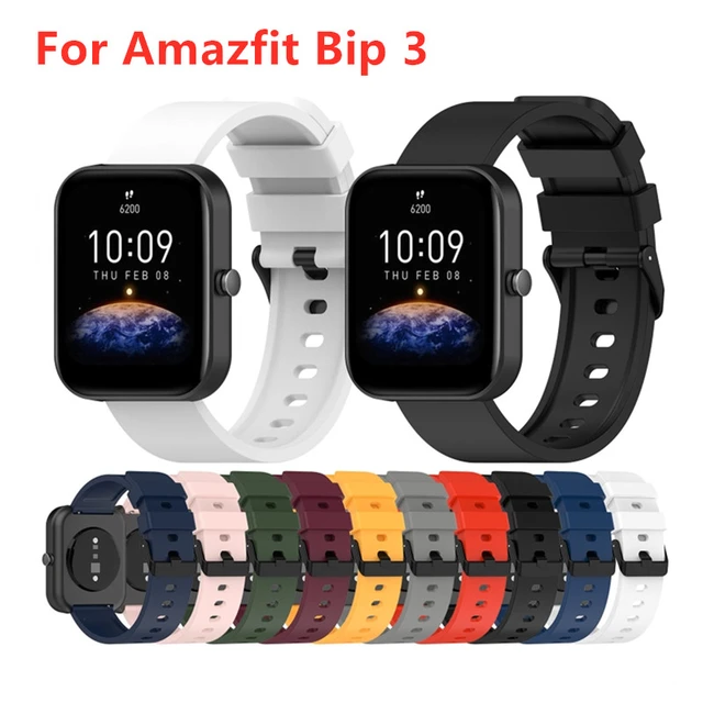 Correa de silicona para reloj inteligente, pulsera para Amazfit Bip 3PRO  GTS 2 3 4mini GTR4 3 2 2e 47 42mm - AliExpress