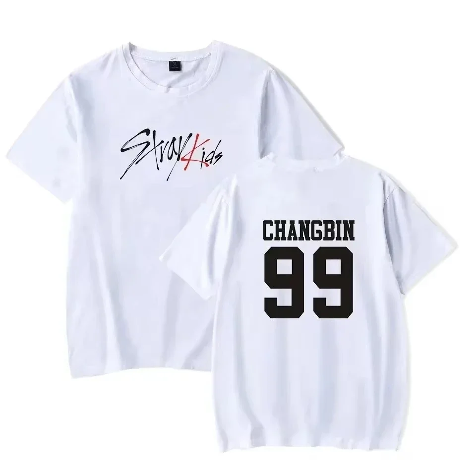 Classic Trend Kpop Stray Kids T Shirt SKZ Women Cotton T-shirt Straykids Seungmin FELIX HYUNJIN JEONGIN MINHO Short Sleeve Shirt t shirt,cotton t shirt