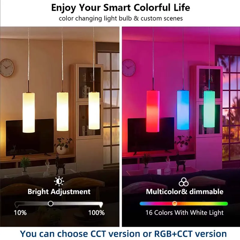 Rechargeable LED Ambient Night Light with Remote Control & Color Changing Features