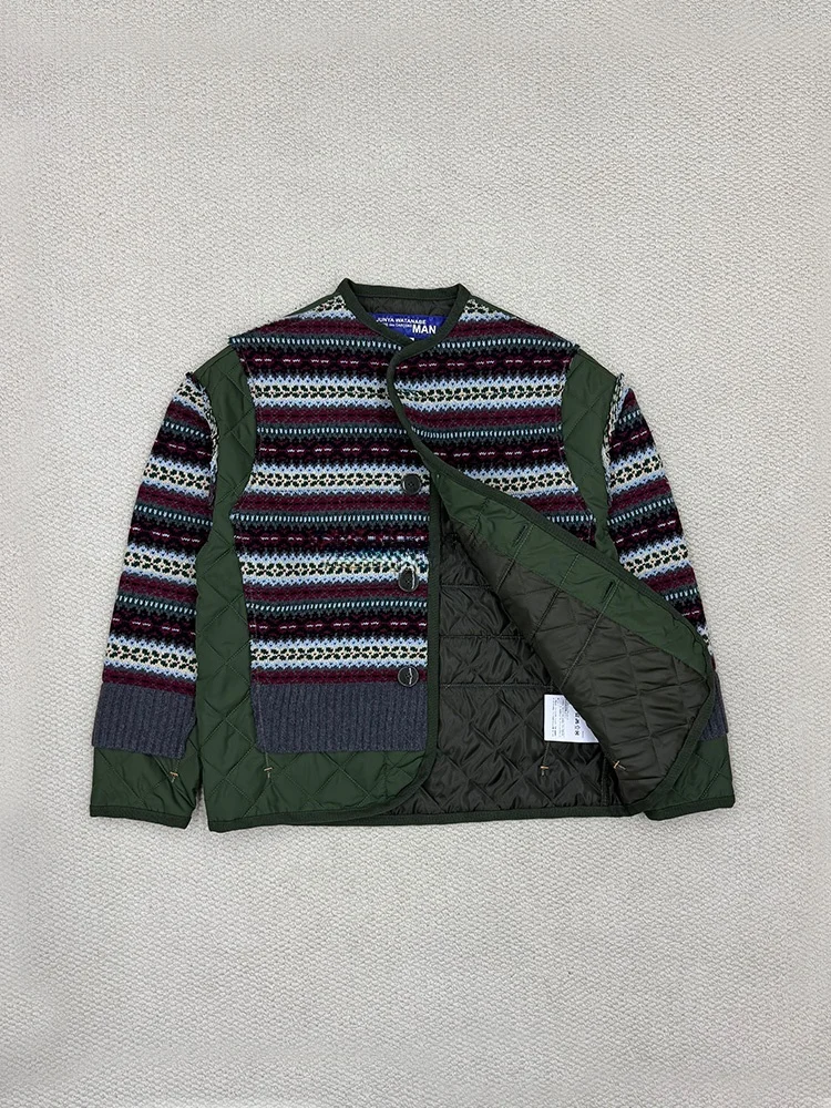 Junya Watanabe Knitted Sweater Jaet Inner  Thor's Extra Fire Deer Couple Internet Famous Warm Stand Thin Retr...