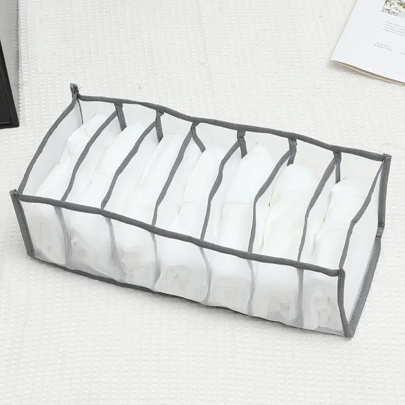 Set di 3 Organizzatori per Cassetti e Armadi, per Biancheria Intima, Calzini, Reggiseni, Organizzatore a Griglia per Casa e Dormitorio - immagine 4