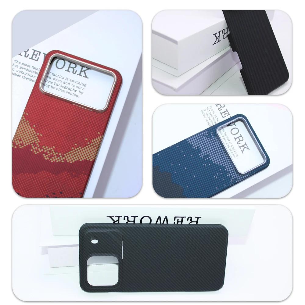 Luxury Aramid Fiber Magnetic Carbon Fiber Protective Phone Case