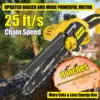 Tool-Free Chain Adjustment, 21V MAX* Rechargeable Cordless Chainsaw with Battery and 2