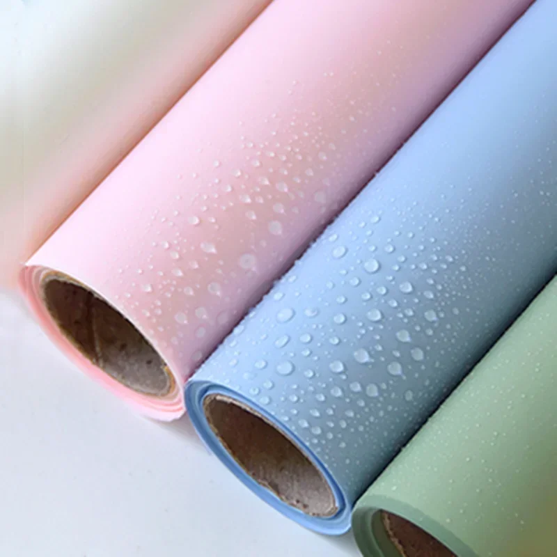 New Color Fog Flowers Wrapping Paper Thick Waterproof Papers Bouquet Gift Packaging Materials Pearl Papers 60cm*11yards Roll flower wrapping paper,gift wrapping paper,floral wrapping paper