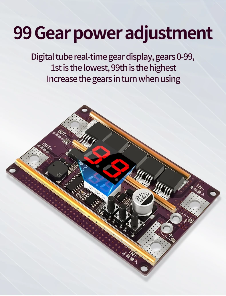 12V Spot Welder DIY Kit 99 Gears of Power Adjustable Spots Welding Co