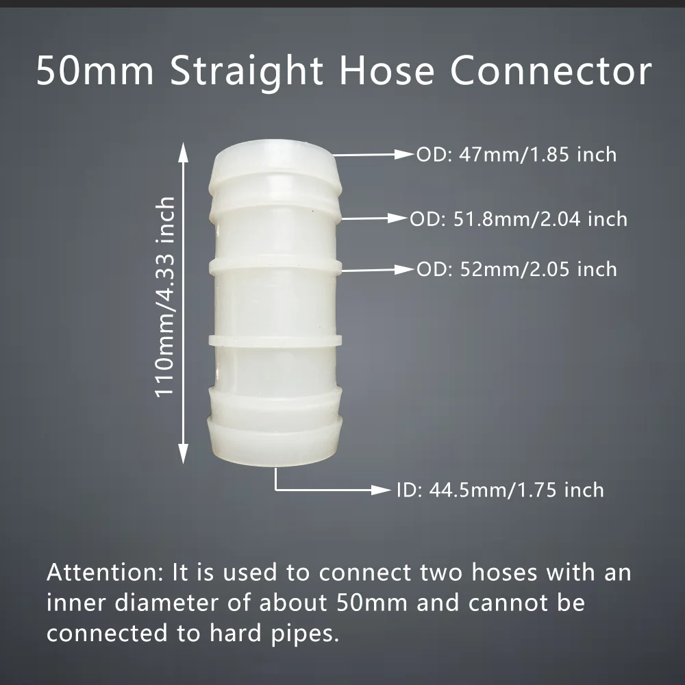 Hose Repair Connector Straight Through Joint extender Equal Diameter Plastic Coupling 5pcs 1pc Laboratory Garden Irrigation