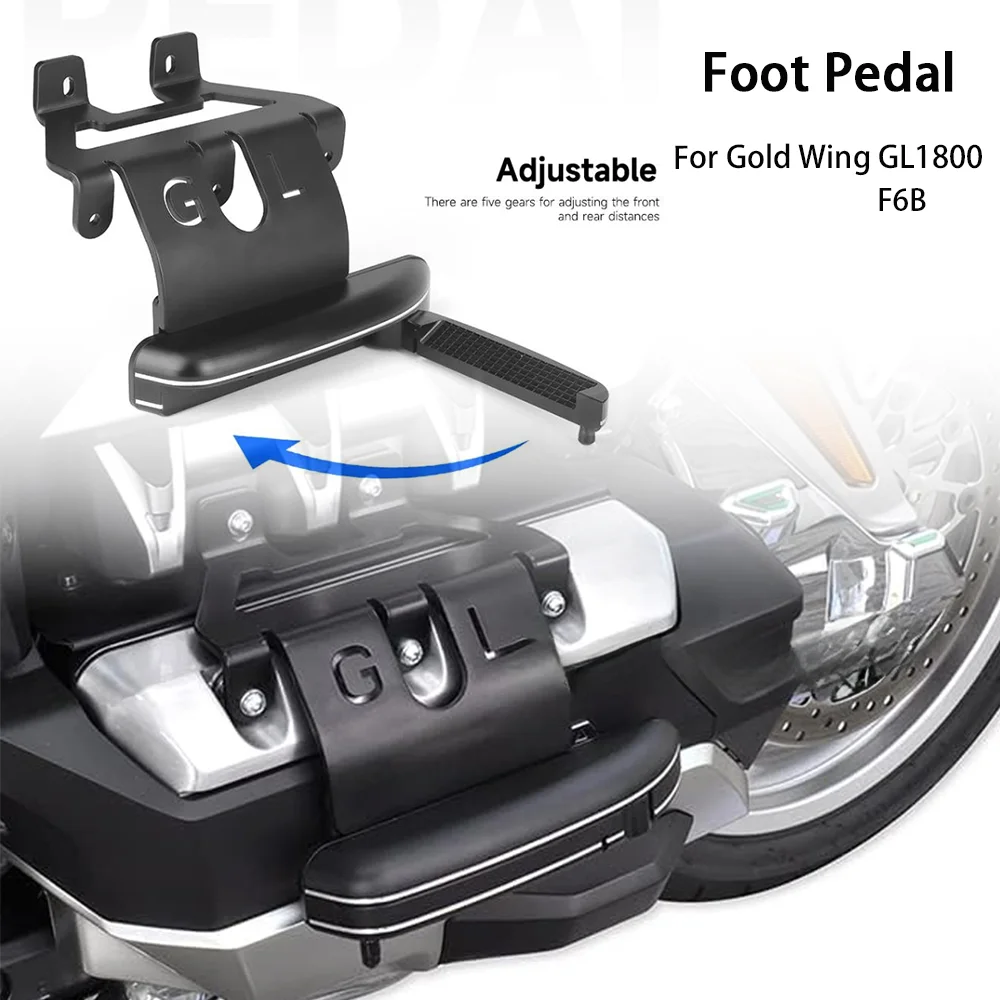 

Footrest For Honda Gold Wing 1800 GL1800 F6B 2018-2023 Motorcycle Adjustable Foldable Foot Pedal Pegs Engine Protection Cover