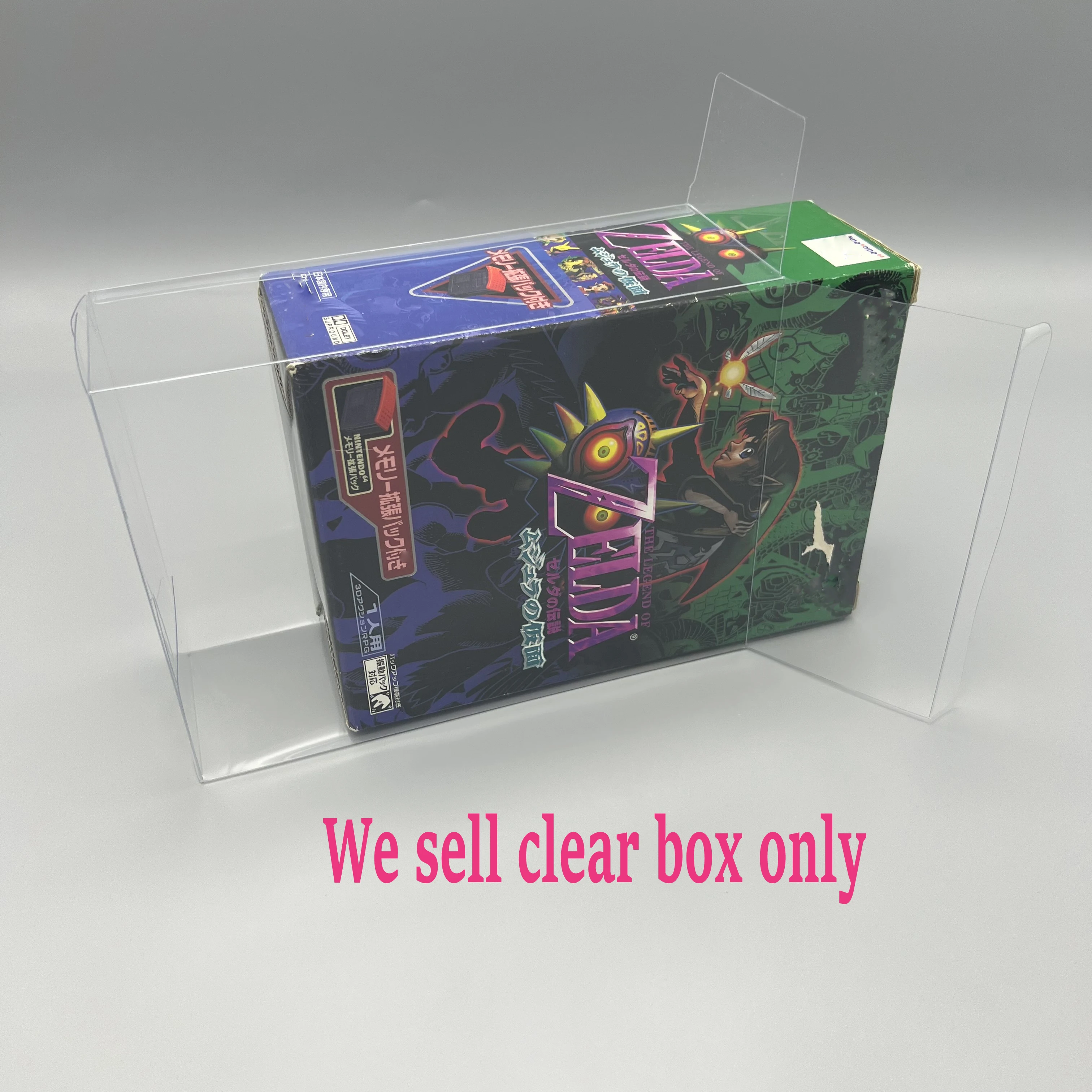 2pcs Transparent Clear Box For N64 Legend Of Zelda Majora S Mask Jpan