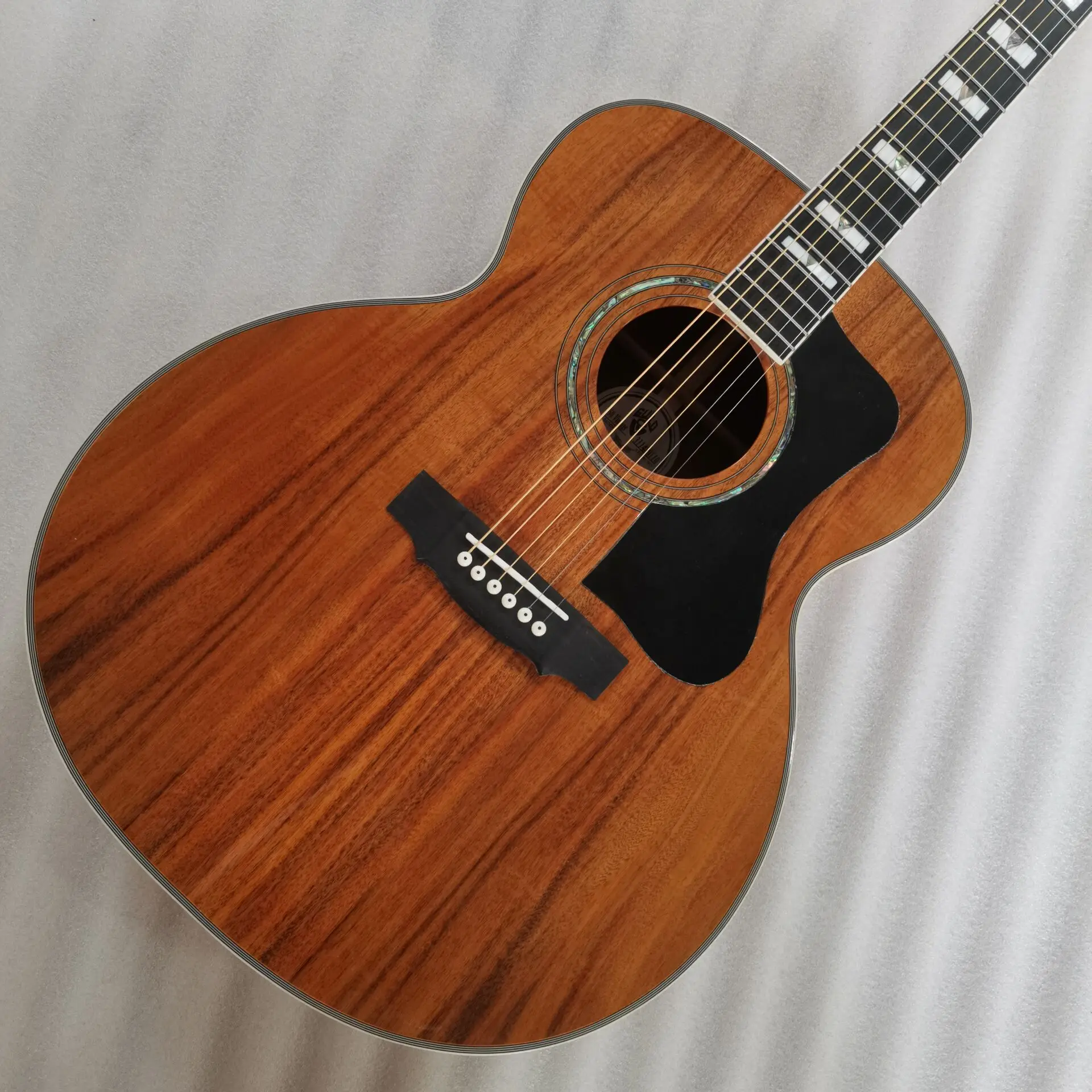 Pickup Transacoustic S1 Pro 43 Pollici Jumbo F50 Vintage Solid Koa Guild Ebano Fretboard Chitarre Elettriche Acustiche