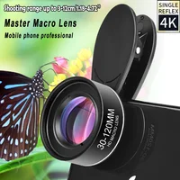 4K HD 30-120mm Professional Macro Mobile Lens For iPhone Camera Phone Camcorder Lenses Samsung All Smartphone CPL Star Filter 1