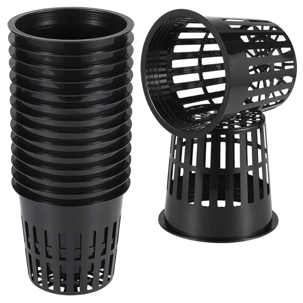 Hydroponic planting tools Plant net cup Hydroponic planting basket 10pcs Hydroponic Basket Garden Vegetable Soilless Grow Net Pot Aeroponics Plastic Planting Mesh Pots