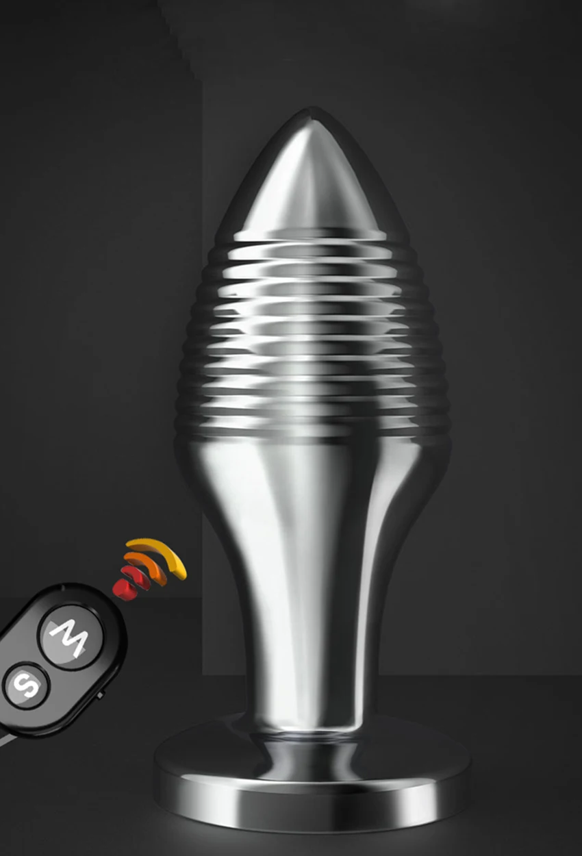 Metal Konu Titreşimli Anal Plug Seks Oyuncakları Vibratör Erkekler Için Prostat Masajı Titreşim hine_voghion.com