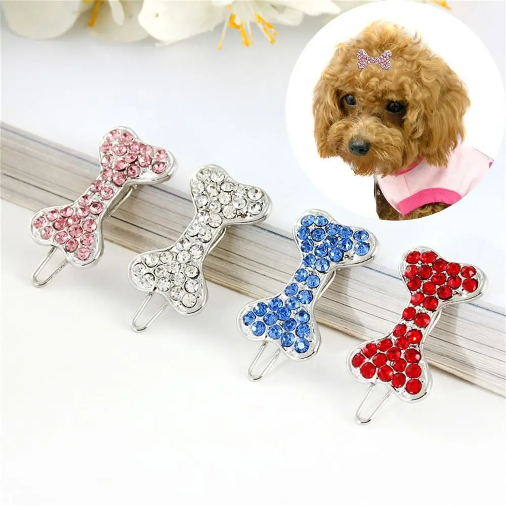 

1Pc Bowknot Shape Metal Lovely Small Dog Cat Hair Clips Crown Hairpins Puppy Pet Hair Barrette Pet Supplies Grooming Accessories