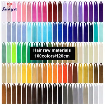 Materie prime sintetiche per capelli Snoya da 120 cm 100 colori utilizzati per lo styling della parrucca/aumenta il volume dei capelli/estendere la lunghezza dei capelli/parrucca fatta in casa