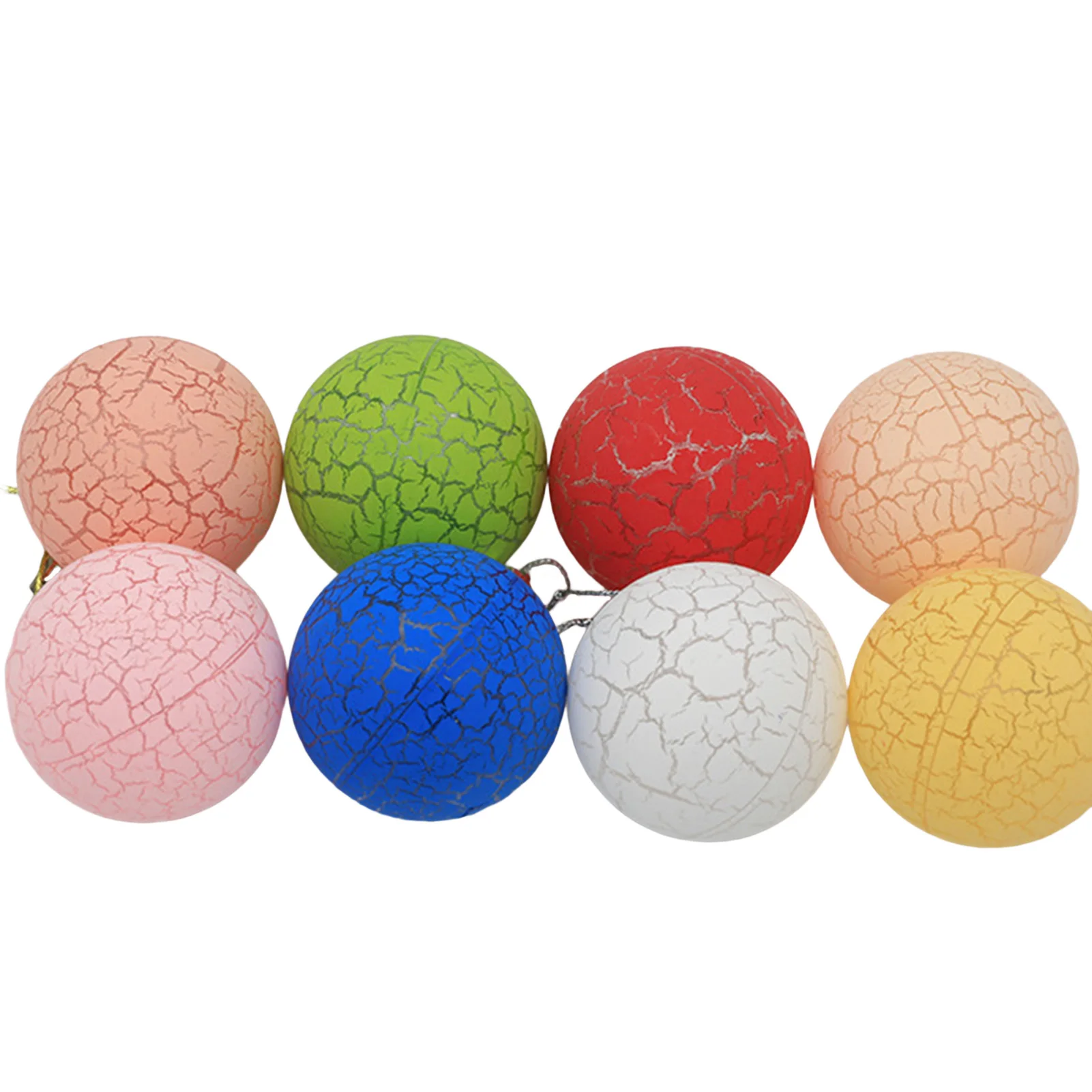Macaron Christmas Ball 6Pcs Hanging Balls Ornaments Christmas Tree Decoration Home Pendant Craft For Party Supplies