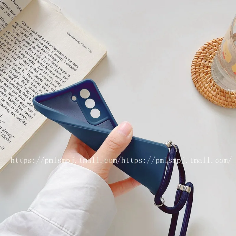 Crossbody Lanyard Silicone Phone Case with Strap - Shockproof TPU Cover