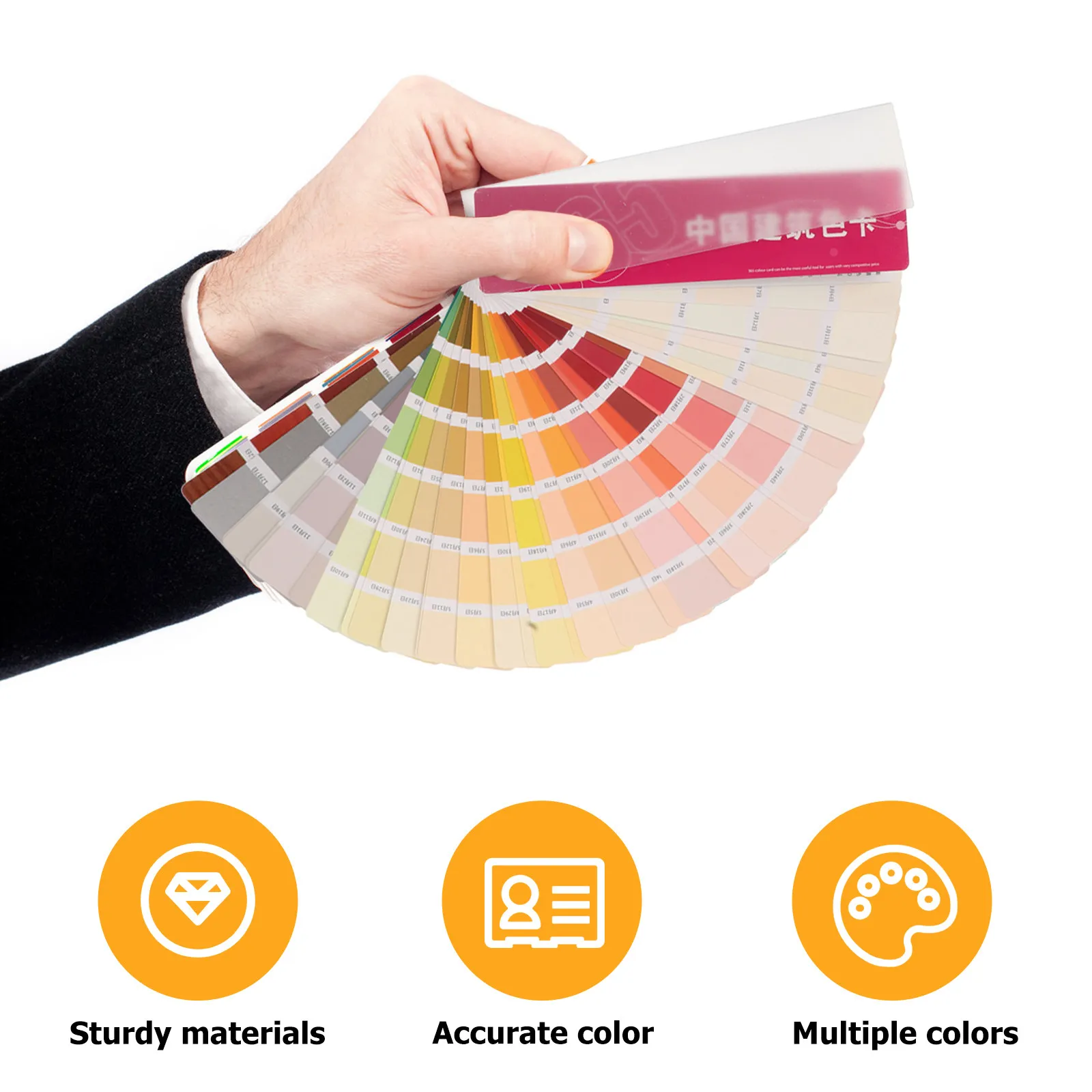페인트 색상 샘플 카드 전문가용 표준 멀티 컬러 차트 정확하고 신뢰할 수 있는 지속적인 사용 가능 페인터 및 계약자용 휴대용