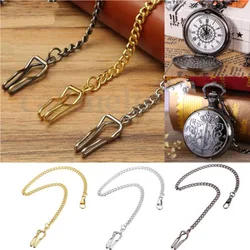 Alloy Pocket Watch Link Luxury Retro Skeleton Mechanical Watch Holder Chain Necklace Chain Necklace Jewelry Gift Decor Unisex