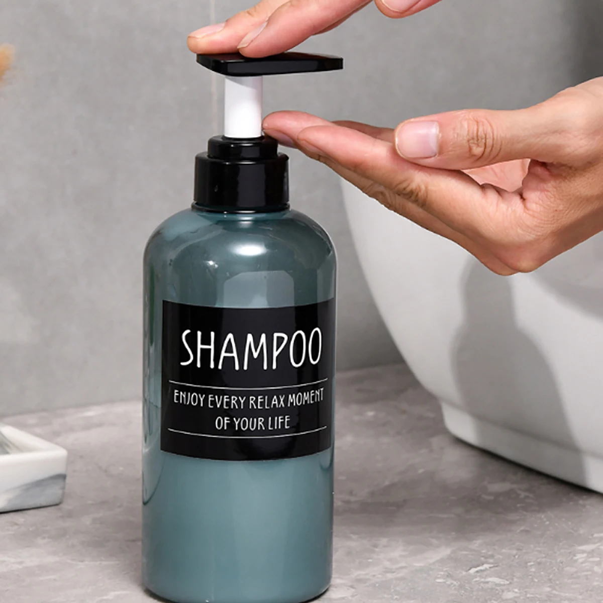 Bathroom Labels Sticker Set Bathroom Waterproof Labels Set Shampoo Shower Body Wash Dispenser Stickers Lotion Bottle Labels