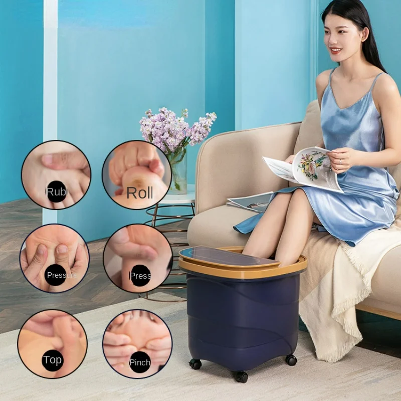 

One-key start, high-deep foot bath, heating and constant temperature, automatic pedicure artifact