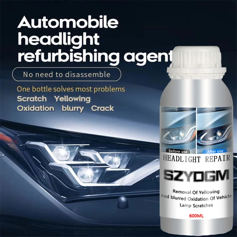 600ml Polishing Headlights Kit Headlamp Polish Increase Glossy