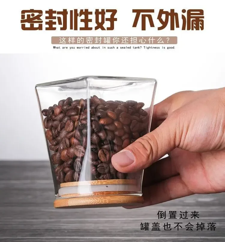 Kitchen storage box food Heat resistant glass storage can snack can high borosilicate glass can dry fruit tea storage Box 6