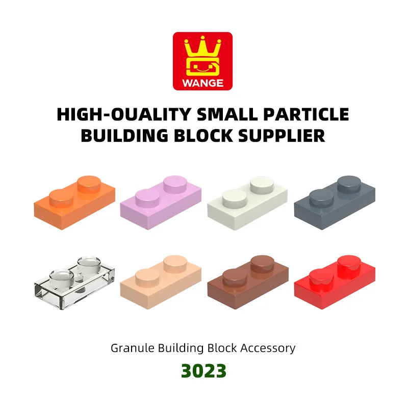 Wange 3023 100 g/313 Stück Platte 1 x 2 niedrige Bausteine Moc-Teile kompatibel mit Basissteinen Montage Kinder Lernspielzeug