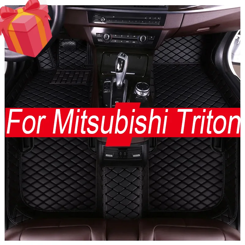 

Car Mats Full Set For Mitsubishi Triton L200 Sportero Hunter Strakar KA 2005~2014 Waterproof Floor Mat Car Accessories Interior