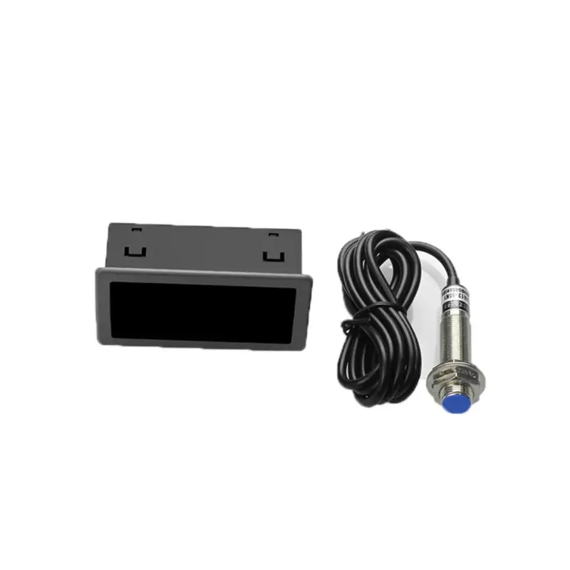 220V 110V AC Tachometer 4-Digit LED Digital Display Motor Tachometer With Hall Sensor Magnet