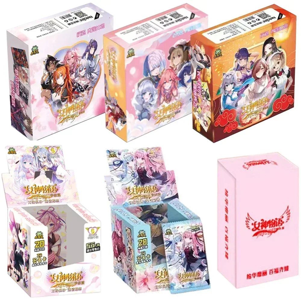 New Goddess Story Card Goddess Of Fate Collection Gold Card Anime Character Flash Card Table Toys Child Christmas Family Gifts