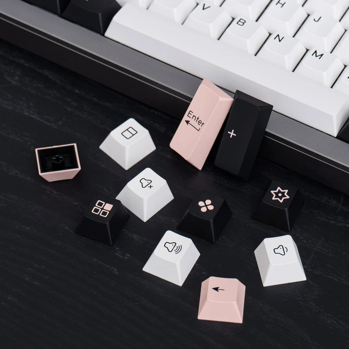 Gmk-Shoko Olivia PBT Keycap, 177 teclas, perfil