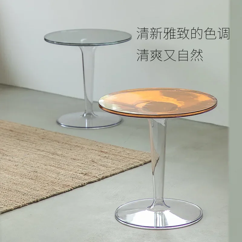 Nordic Transparent Acrylic Table Creative Crystal Acrylic Coffee for Living Room Furniture Small for Bed Side