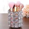 Europe Metal Makeup Brush Storage Holder Test Tube Eyebrow Pencil Organizer Bead Crystal  Jar Jewelry Diamond Cosmetic Box lw037 3