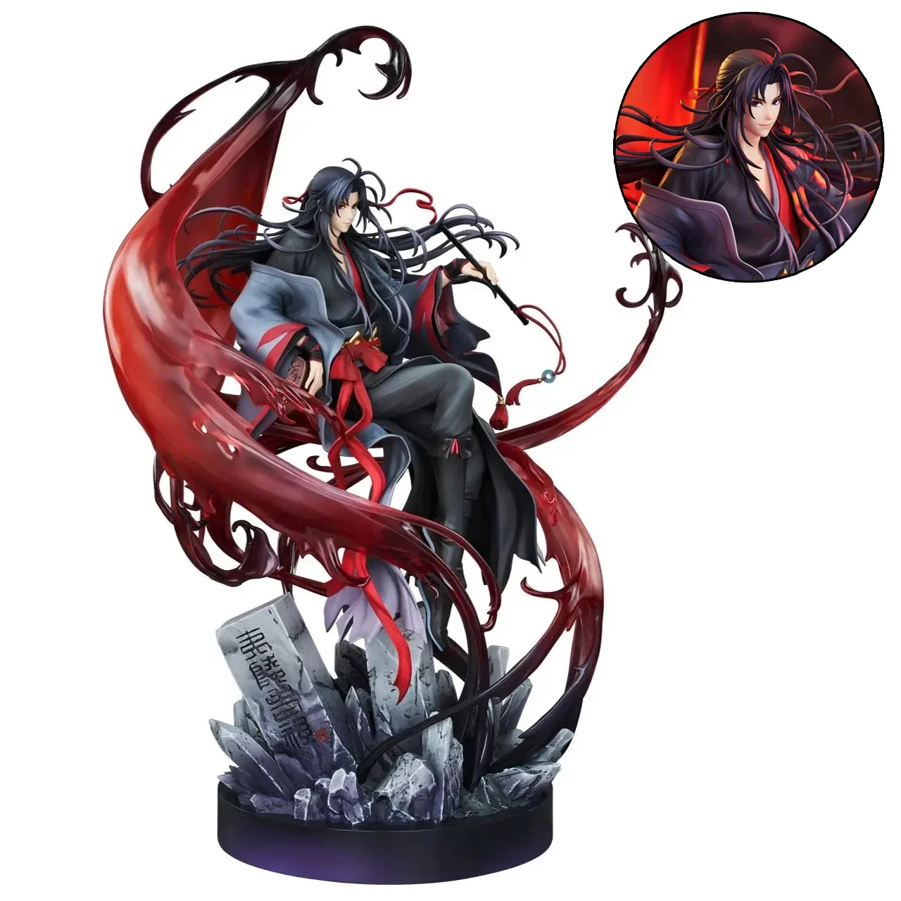 

Genuine Mo Dao Zu Shi Wei Wuxian Action Figure Yi Ling Lao Zu Ver Large Figurine Anime Collection Pvc Model Statue Doll Gift