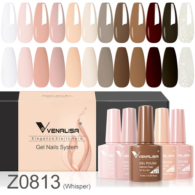 VENALISA グリッターパウダージェル Venalisa Gel Nail Polish Christmas Color Kit 6/12pcs/Set